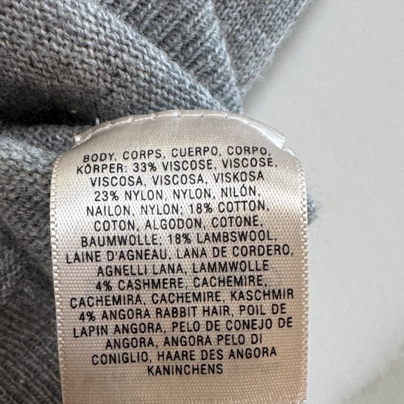 Elegant Gray Sweater with Sheer Details - Picture 8 of 8